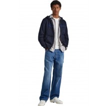 PEPE JEANS E2 DROP 2B RYAN ZIP ΖΑΚΕΤΑ ΦΟΥΤΕΡ ΑΝΔΡΙΚΗ NAVY