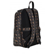 GUESS SILIA DUFFEL BACKPACK ΤΣΑΝΤΑ ΓΥΝΑΙΚΕΙΑ DARK BROWN