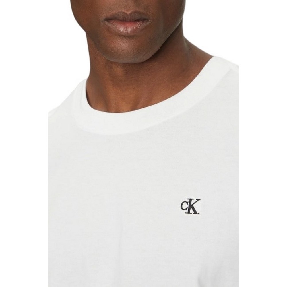 CALVIN KLEIN JEANS SERIF FONT GRAPHIC TEE T-SHIRT ΜΠΛΟΥΖΑ ΑΝΔΡΙΚΗ BRIGHT WHITE