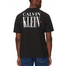 CALVIN KLEIN JEANS SERIF FONT GRAPHIC TEE T-SHIRT ΜΠΛΟΥΖΑ ΑΝΔΡΙΚΗ BLACK