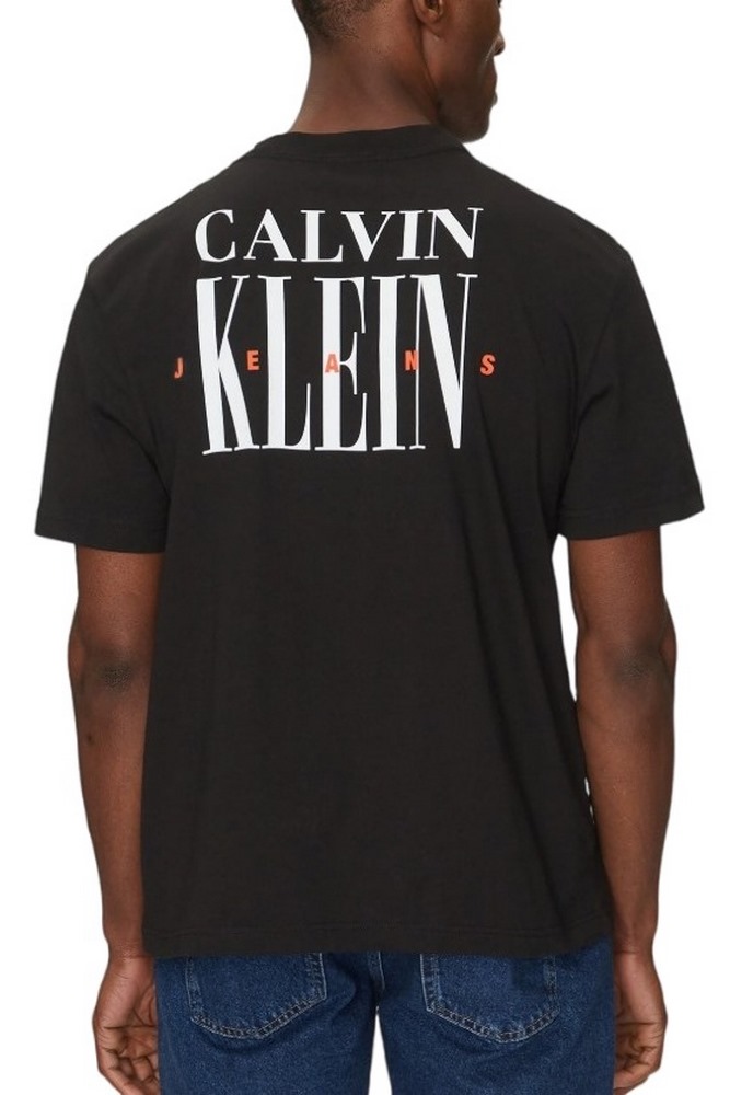 CALVIN KLEIN JEANS SERIF FONT GRAPHIC TEE T-SHIRT ΜΠΛΟΥΖΑ ΑΝΔΡΙΚΗ BLACK