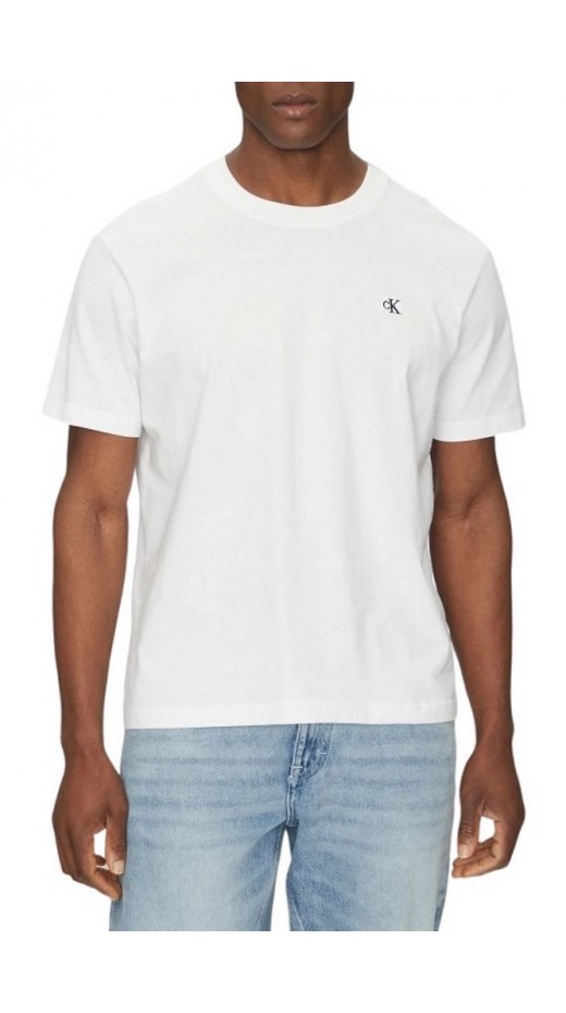 CALVIN KLEIN JEANS SERIF FONT GRAPHIC TEE T-SHIRT ΜΠΛΟΥΖΑ ΑΝΔΡΙΚΗ BRIGHT WHITE