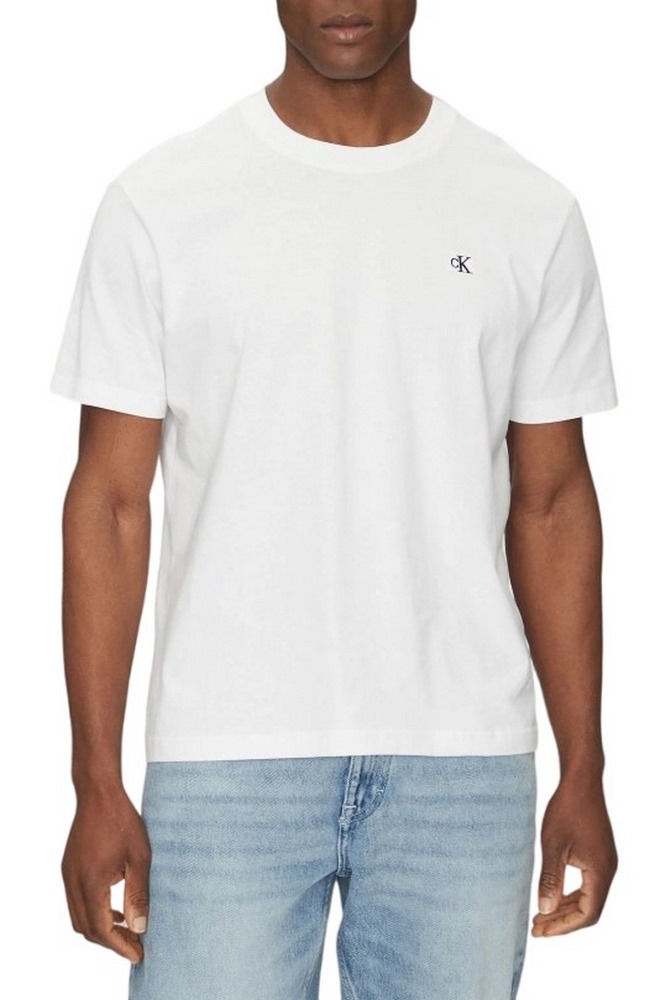CALVIN KLEIN JEANS SERIF FONT GRAPHIC TEE T-SHIRT ΜΠΛΟΥΖΑ ΑΝΔΡΙΚΗ BRIGHT WHITE