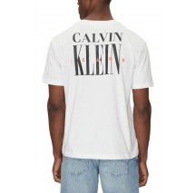 CALVIN KLEIN JEANS SERIF FONT GRAPHIC TEE T-SHIRT ΜΠΛΟΥΖΑ ΑΝΔΡΙΚΗ BRIGHT WHITE
