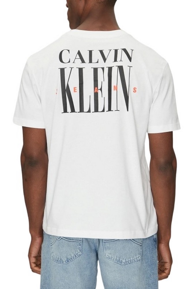 CALVIN KLEIN JEANS SERIF FONT GRAPHIC TEE T-SHIRT ΜΠΛΟΥΖΑ ΑΝΔΡΙΚΗ BRIGHT WHITE