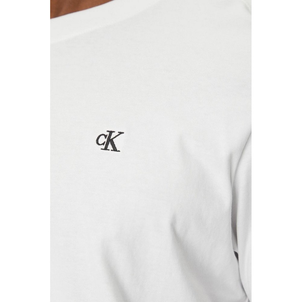 CALVIN KLEIN JEANS SERIF FONT GRAPHIC TEE T-SHIRT ΜΠΛΟΥΖΑ ΑΝΔΡΙΚΗ BRIGHT WHITE