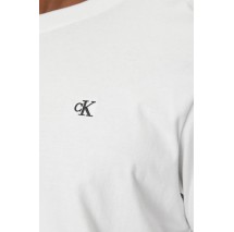 CALVIN KLEIN JEANS SERIF FONT GRAPHIC TEE T-SHIRT ΜΠΛΟΥΖΑ ΑΝΔΡΙΚΗ BRIGHT WHITE