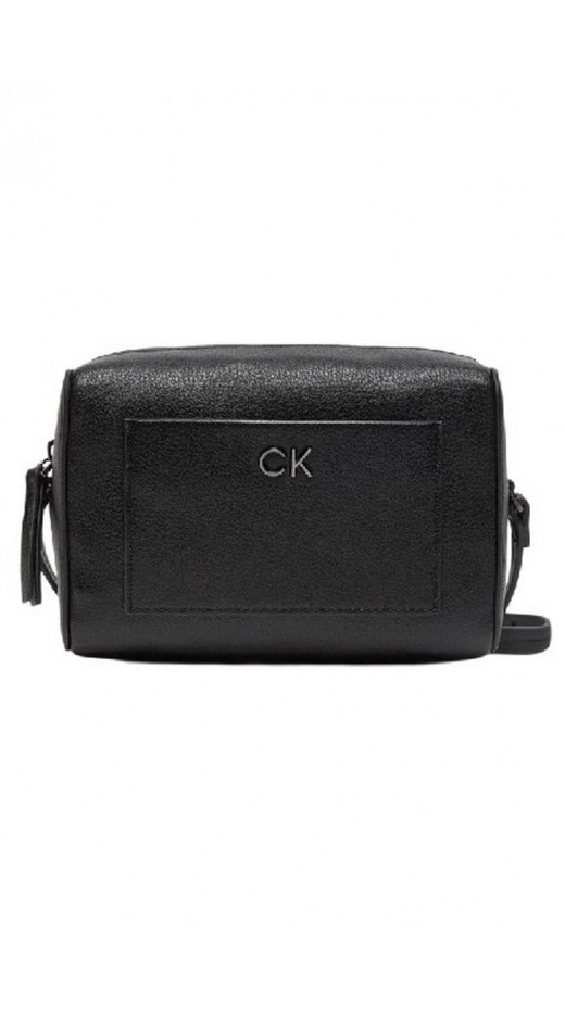 CALVIN KLEIN  DAILY CAMERA BAG PEBBLE ΤΣΑΝΤΑ ΓΥΝΑΙΚΕΙΑ BLACK