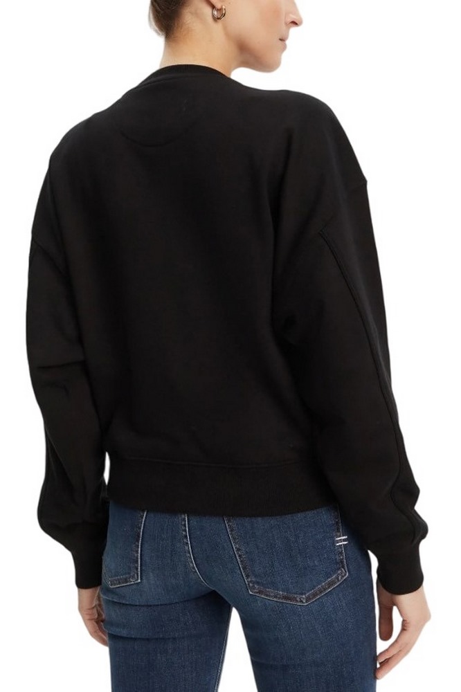 GUESS CN 4G LOGO HOTFIX SWEATSHIRT ΜΠΛΟΥΖΑ  ΦΟΥΤΕΡ ΓΥΝΑΙΚΕΙΑ BLACK