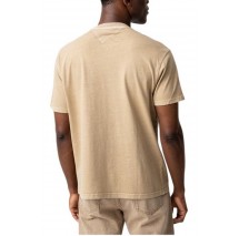 TOMMY JEANS RLX  LABEL TEE T-SHIRT ΜΠΛΟΥΖΑ ΑΝΔΡΙΚΗ TAN