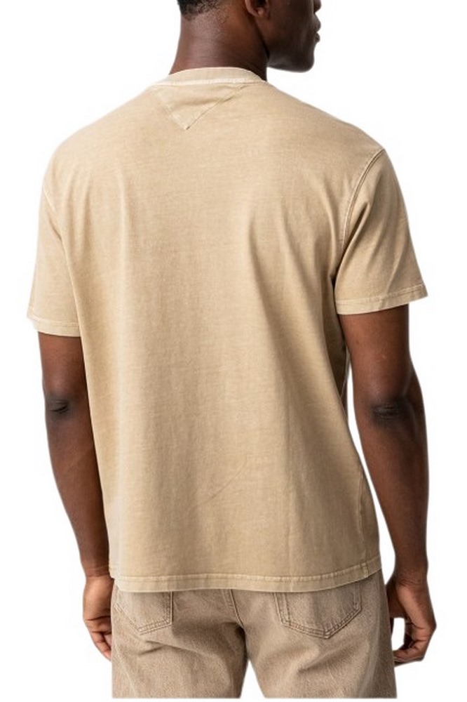 TOMMY JEANS RLX  LABEL TEE T-SHIRT ΜΠΛΟΥΖΑ ΑΝΔΡΙΚΗ TAN