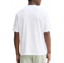 HUGO BOSS JERSEY NALOTRIX T-SHIRT ΜΠΛΟΥΖΑ ΑΝΔΡΙΚΗ OFF WHITE