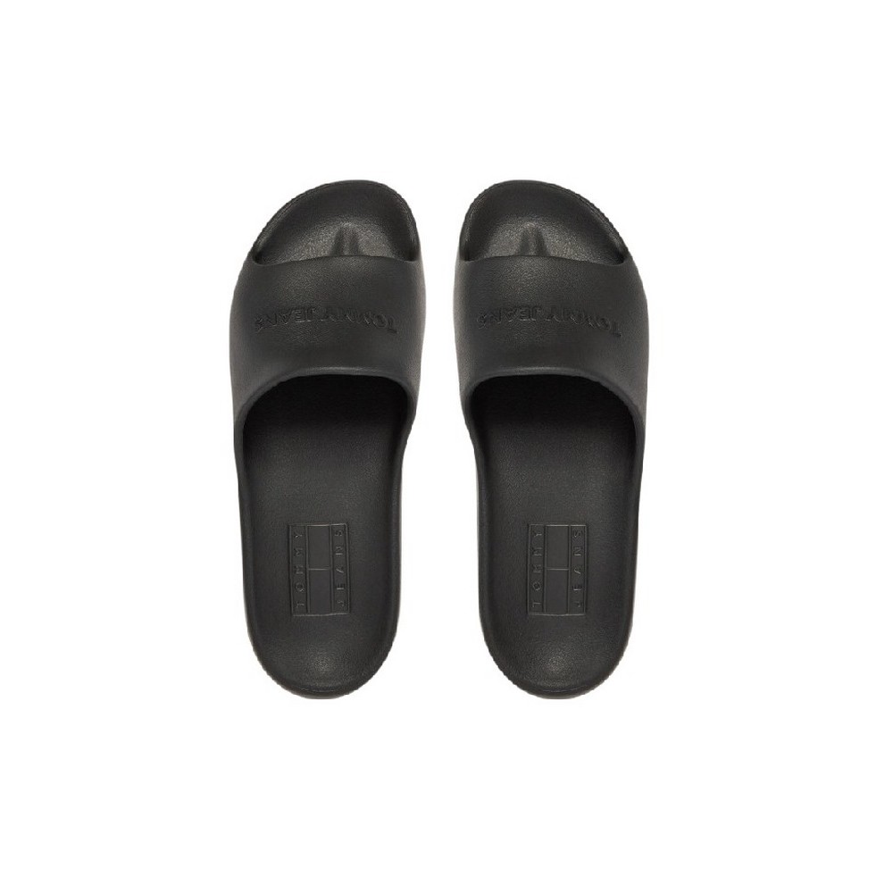 TOMMY JEANS CHUNKY POOL SLIDE ESS ΠΑΝΤΟΦΛΑ ΓΥΝΑΙΚΕΙΑ BLACK