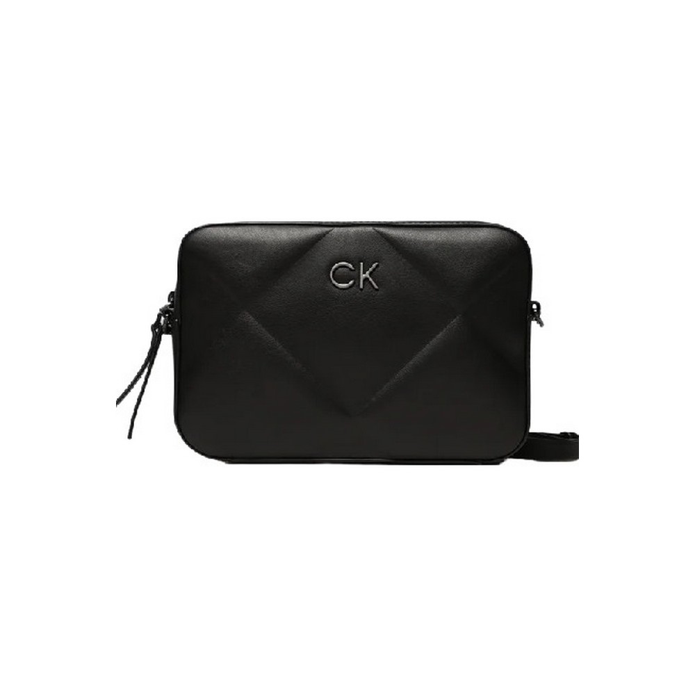 CALVIN KLEIN JEANS RE-LOCK QUILT CAMERA BAG ΤΣΑΝΤΑ ΓΥΝΑΙΚΕΙΑ BLACK