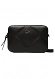 CALVIN KLEIN JEANS RE-LOCK QUILT CAMERA BAG ΤΣΑΝΤΑ ΓΥΝΑΙΚΕΙΑ BLACK