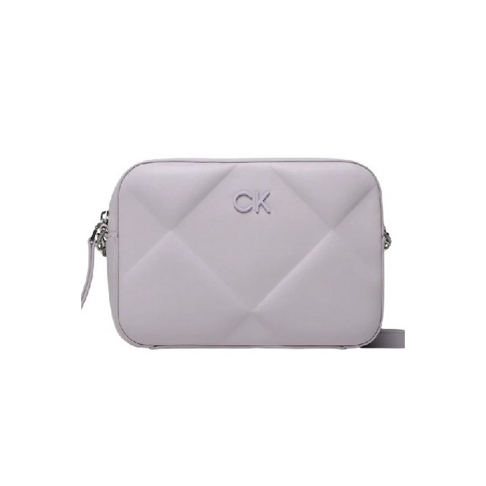 CALVIN KLEIN JEANS RE-LOCK QUILT CAMERA BAG ΤΣΑΝΤΑ ΓΥΝΑΙΚΕΙΑ LILA