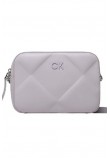 CALVIN KLEIN JEANS RE-LOCK QUILT CAMERA BAG ΤΣΑΝΤΑ ΓΥΝΑΙΚΕΙΑ LILA