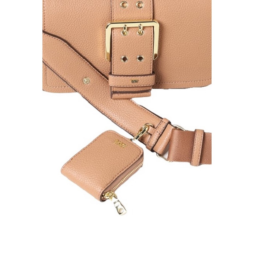 DKNY RITA FLAPS HANDBAG ΤΣΑΝΤΑ ΓΥΝΑΙΚΕΙΑ TAN