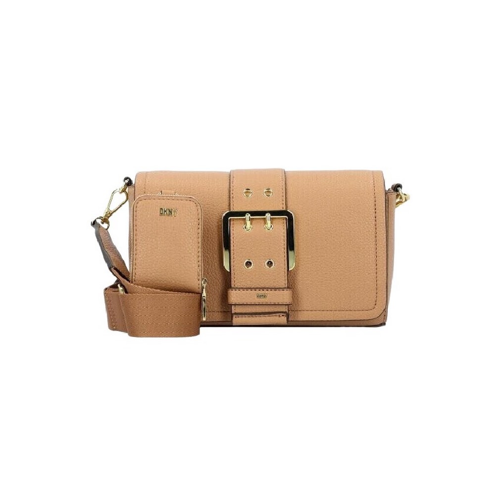 DKNY RITA FLAPS HANDBAG ΤΣΑΝΤΑ ΓΥΝΑΙΚΕΙΑ TAN