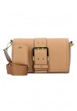 DKNY RITA FLAPS HANDBAG ΤΣΑΝΤΑ ΓΥΝΑΙΚΕΙΑ TAN