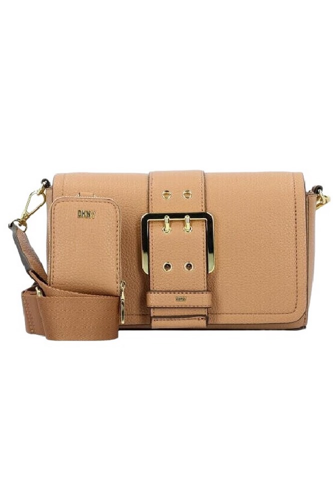 DKNY RITA FLAPS HANDBAG ΤΣΑΝΤΑ ΓΥΝΑΙΚΕΙΑ TAN