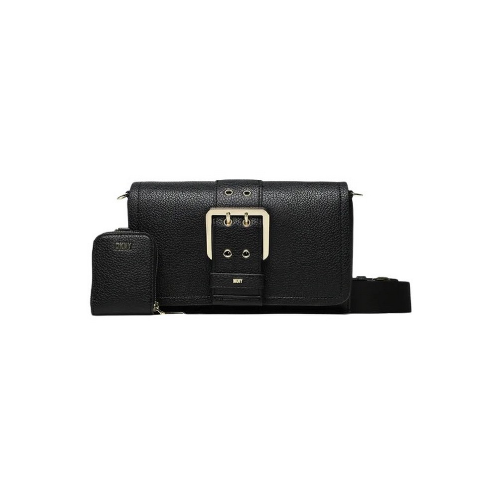 DKNY RITA FLAPS HANDBAG ΤΣΑΝΤΑ ΓΥΝΑΙΚΕΙΑ BLACK