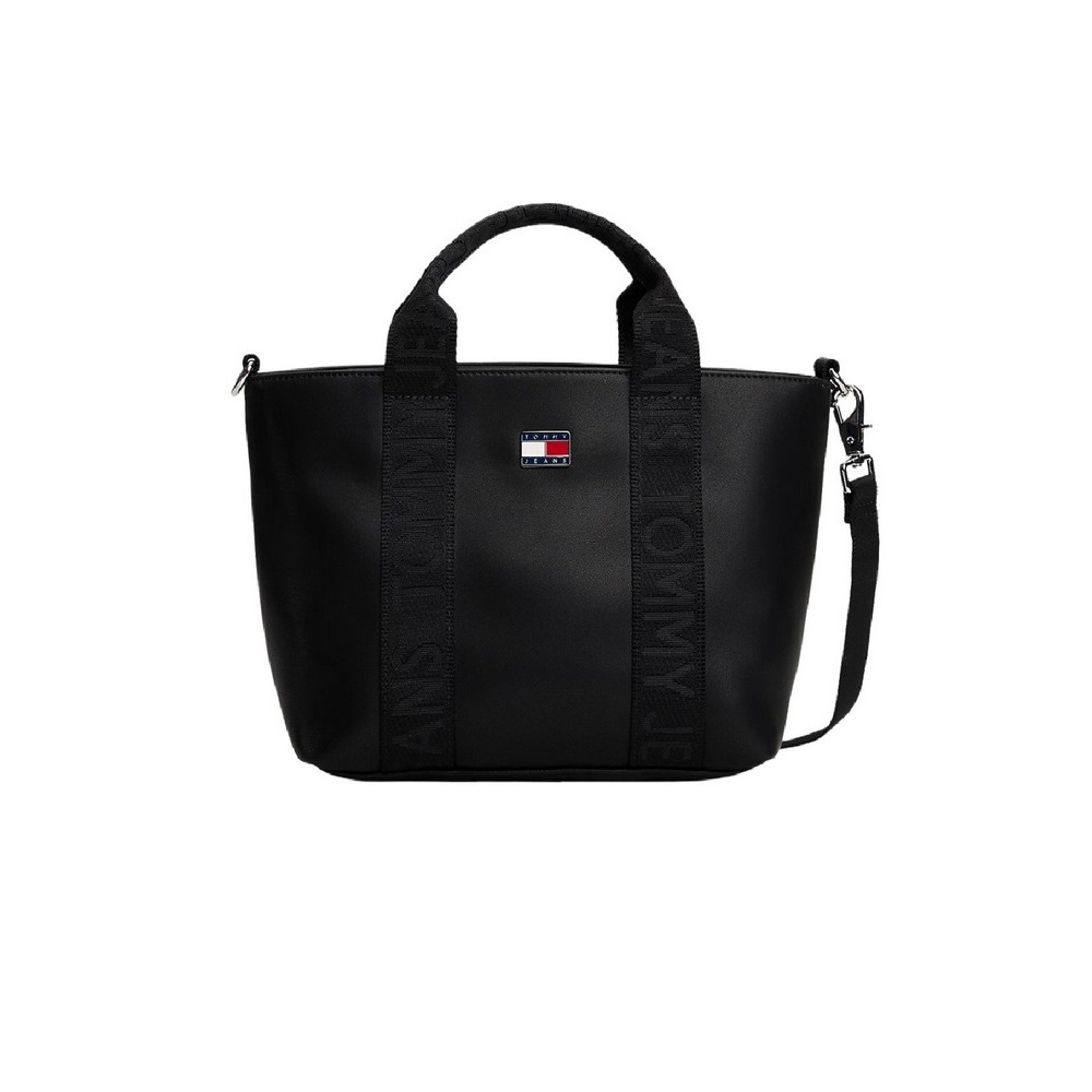 TOMMY JEANS DAILY ELEVATED MINI TOTE ΤΣΑΝΤΑ ΓΥΝΑΙΚΕΙΑ BLACK