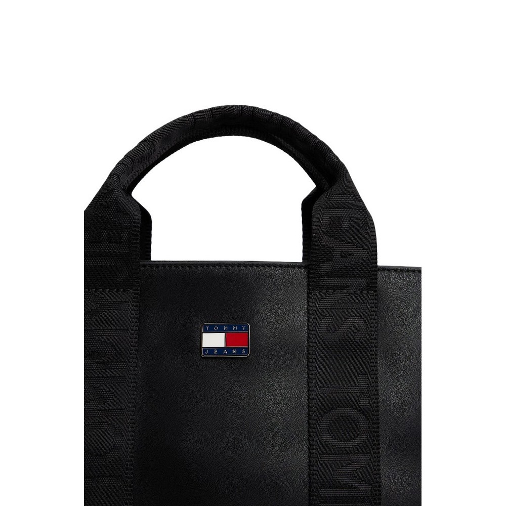 TOMMY JEANS DAILY ELEVATED MINI TOTE ΤΣΑΝΤΑ ΓΥΝΑΙΚΕΙΑ BLACK