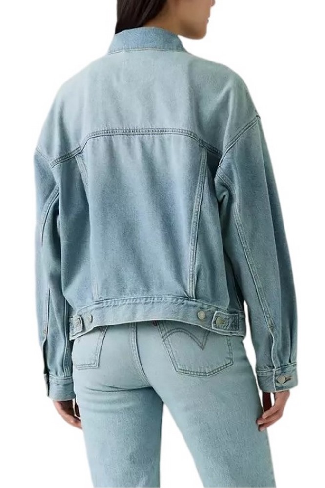 LEVIS® 90S TRUCKER LIGHT WORN IN ΤΖΙΝ ΜΠΟΥΦΑΝ ΓΥΝΑΙΚΕΙΟ LIGHT INDIGO