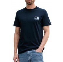 TOMMY JEANS SLIM POP COLOR FLAG TEE T-SHIRT ΜΠΛΟΥΖΑ ΑΝΔΡΙΚΗ NAVY