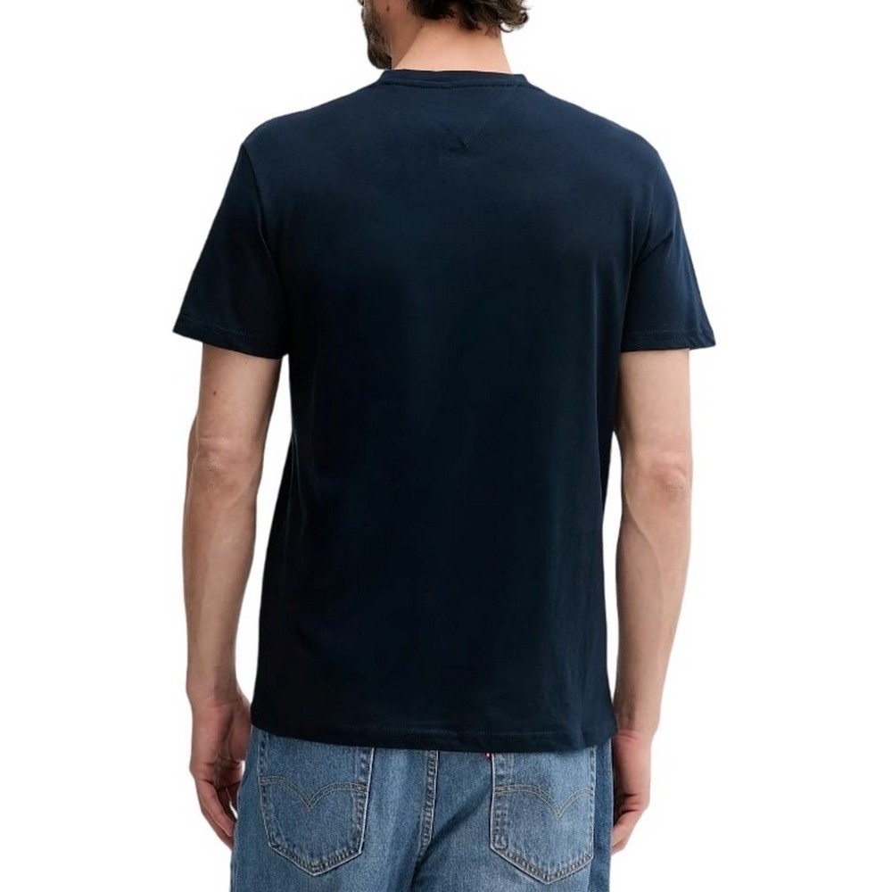 TOMMY JEANS SLIM POP COLOR FLAG TEE T-SHIRT ΜΠΛΟΥΖΑ ΑΝΔΡΙΚΗ NAVY