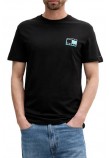 TOMMY JEANS SLIM POP COLOR FLAG TEE T-SHIRT ΜΠΛΟΥΖΑ ΑΝΔΡΙΚΗ BLACK