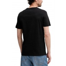 TOMMY JEANS SLIM POP COLOR FLAG TEE T-SHIRT ΜΠΛΟΥΖΑ ΑΝΔΡΙΚΗ BLACK