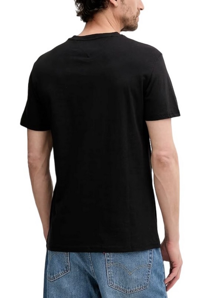 TOMMY JEANS SLIM POP COLOR FLAG TEE T-SHIRT ΜΠΛΟΥΖΑ ΑΝΔΡΙΚΗ BLACK