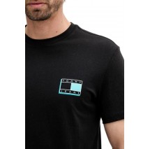 TOMMY JEANS SLIM POP COLOR FLAG TEE T-SHIRT ΜΠΛΟΥΖΑ ΑΝΔΡΙΚΗ BLACK