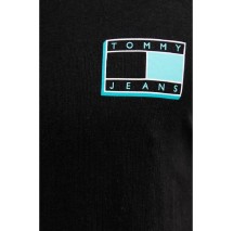 TOMMY JEANS SLIM POP COLOR FLAG TEE T-SHIRT ΜΠΛΟΥΖΑ ΑΝΔΡΙΚΗ BLACK