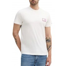 TOMMY JEANS SLIM POP COLOR FLAG TEE T-SHIRT ΜΠΛΟΥΖΑ ΑΝΔΡΙΚΗ OFF WHITE