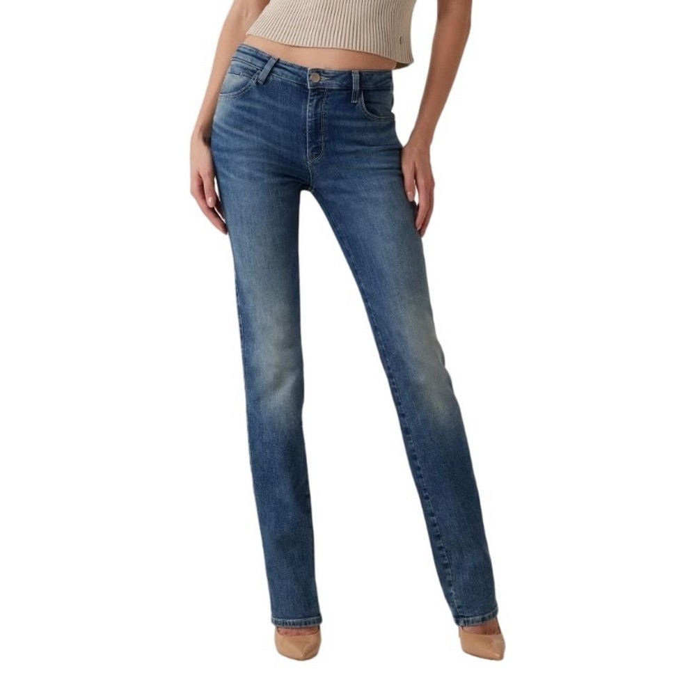 GUESS SEXY STRAIGHT ΠΑΝΤΕΛΟΝΙ ΓΥΝΑΙΚΕΙΟ BLUΕ DENIM