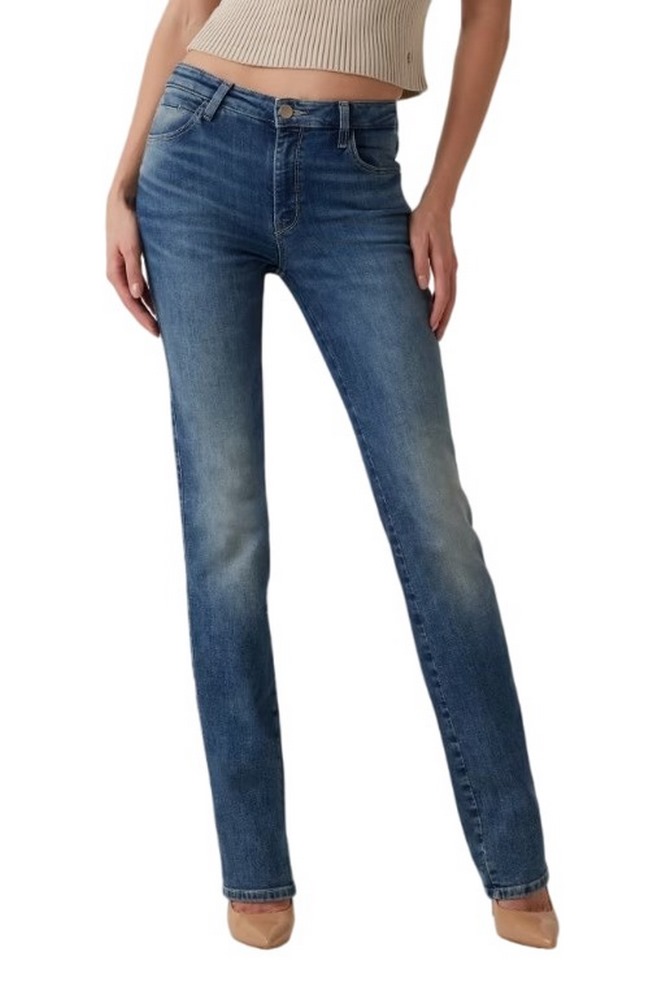 GUESS SEXY STRAIGHT ΠΑΝΤΕΛΟΝΙ ΓΥΝΑΙΚΕΙΟ BLUΕ DENIM