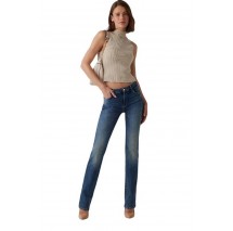 GUESS SEXY STRAIGHT ΠΑΝΤΕΛΟΝΙ ΓΥΝΑΙΚΕΙΟ BLUΕ DENIM