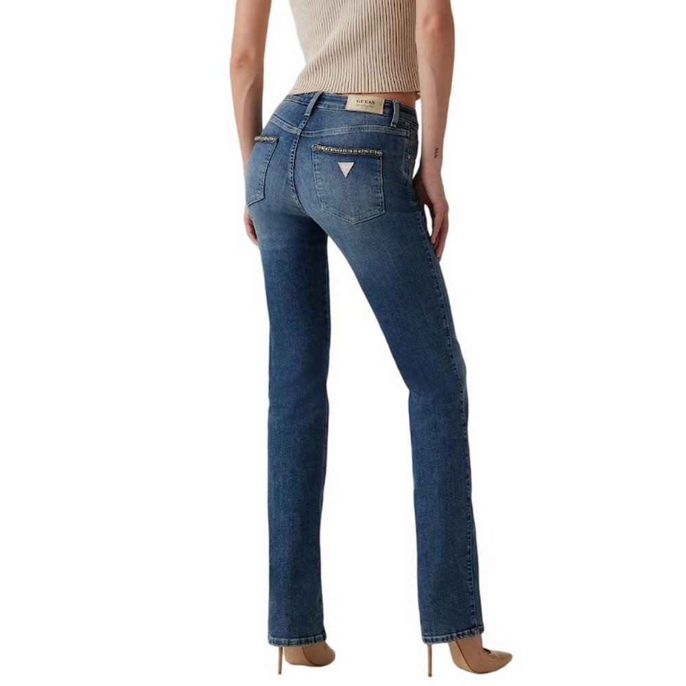 GUESS SEXY STRAIGHT ΠΑΝΤΕΛΟΝΙ ΓΥΝΑΙΚΕΙΟ BLUΕ DENIM