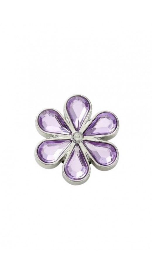 CROCS PURPLE BLINGED OUT DAISY ΑΞΕΣΟΥΑΡ JIBBITZ CHARMS ΓΥΝΑΙΚΕΙΟ PURPLE