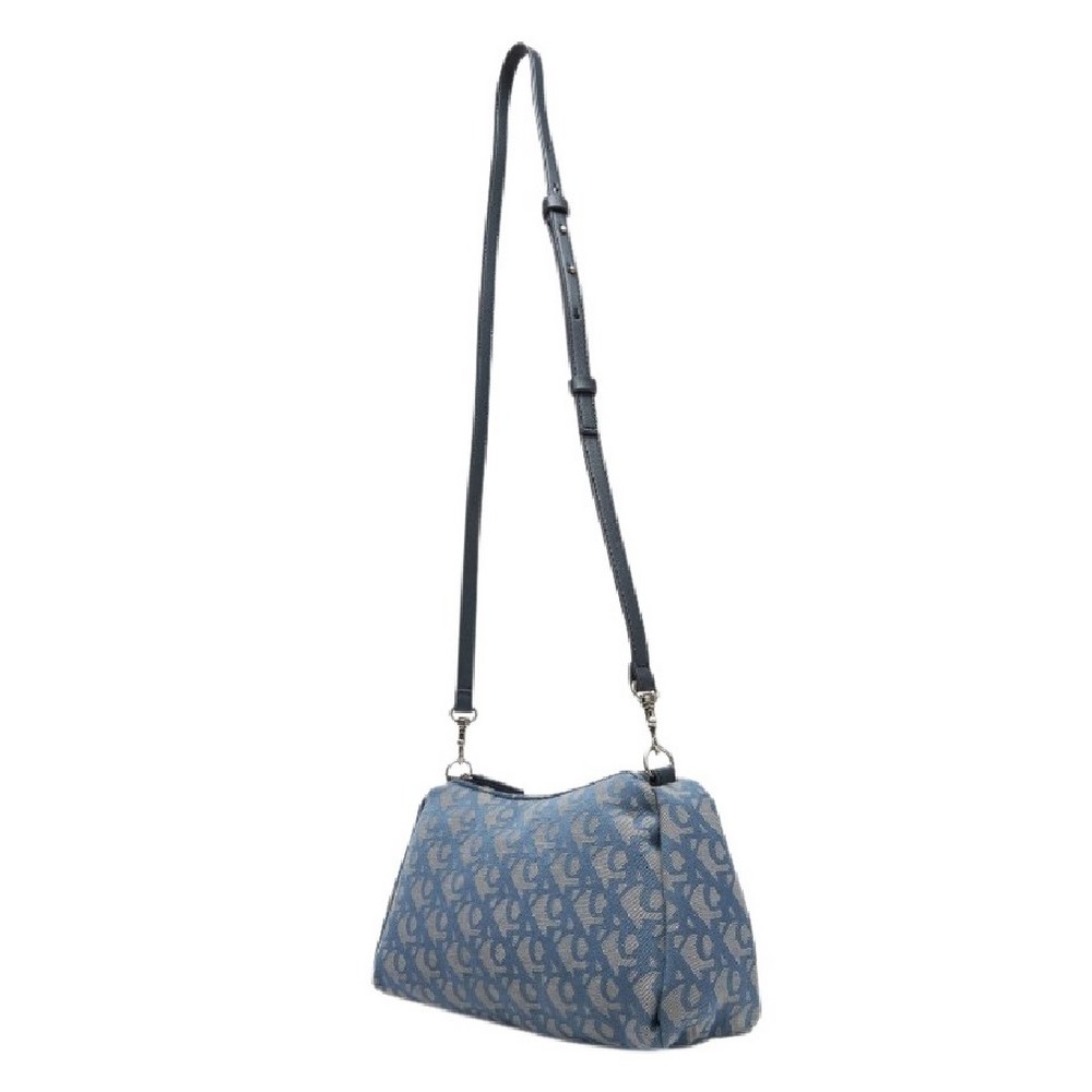 CALVIN KLEIN DROP MONOGRAM SM SHOULDER BAG ΤΣΑΝΤΑ ΓΥΝΑΙΚΕΙΑ INDIGO