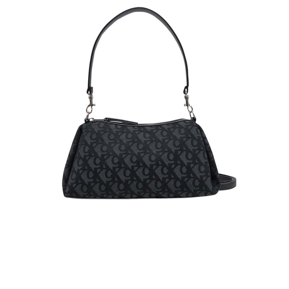CALVIN KLEIN DROP MONOGRAM SM SHOULDER BAG ΤΣΑΝΤΑ ΓΥΝΑΙΚΕΙΑ BLACK