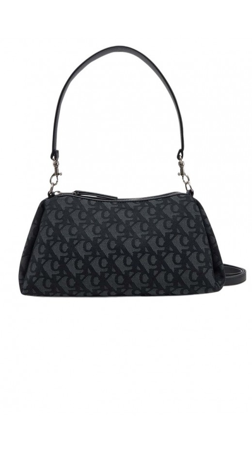 CALVIN KLEIN DROP MONOGRAM SM SHOULDER BAG ΤΣΑΝΤΑ ΓΥΝΑΙΚΕΙΑ BLACK