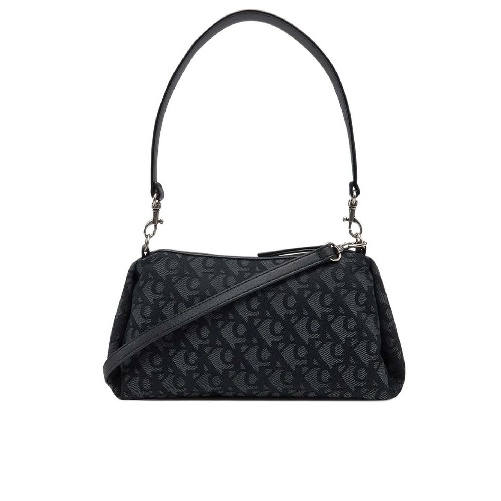 CALVIN KLEIN DROP MONOGRAM SM SHOULDER BAG ΤΣΑΝΤΑ ΓΥΝΑΙΚΕΙΑ BLACK