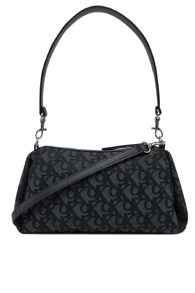 CALVIN KLEIN DROP MONOGRAM SM SHOULDER BAG ΤΣΑΝΤΑ ΓΥΝΑΙΚΕΙΑ BLACK