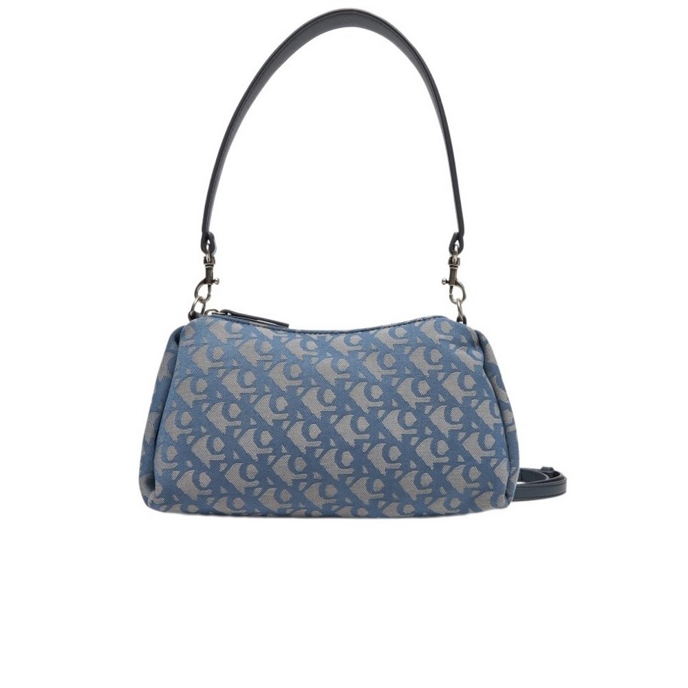 CALVIN KLEIN DROP MONOGRAM SM SHOULDER BAG ΤΣΑΝΤΑ ΓΥΝΑΙΚΕΙΑ INDIGO