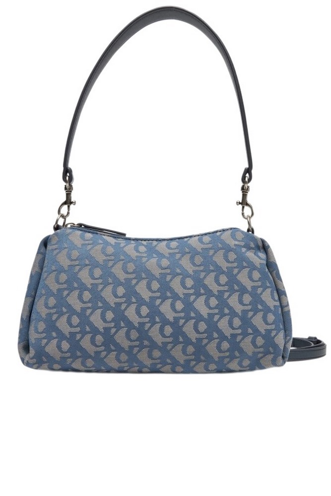 CALVIN KLEIN DROP MONOGRAM SM SHOULDER BAG ΤΣΑΝΤΑ ΓΥΝΑΙΚΕΙΑ INDIGO