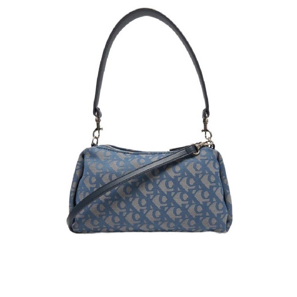 CALVIN KLEIN DROP MONOGRAM SM SHOULDER BAG ΤΣΑΝΤΑ ΓΥΝΑΙΚΕΙΑ INDIGO